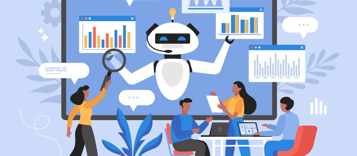 AI tools assisting in marketing tasks.